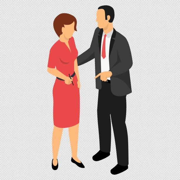 男女商务沟通图片下载