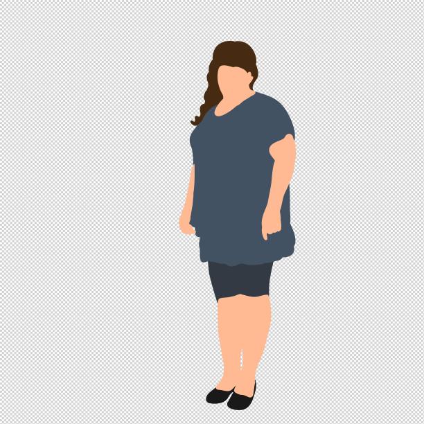 女人胖子休闲服图片下载