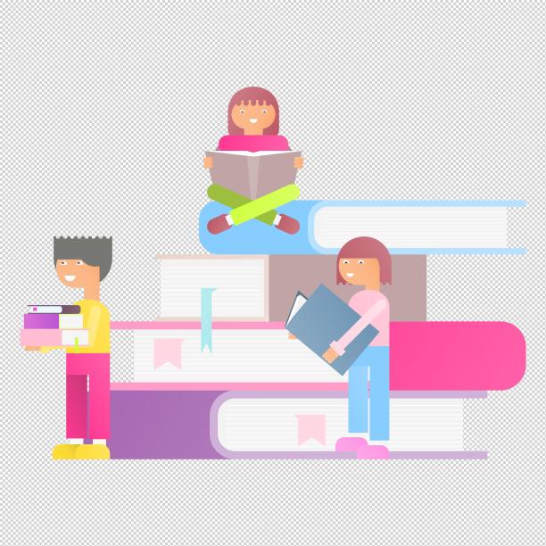 男女看书书本图片下载