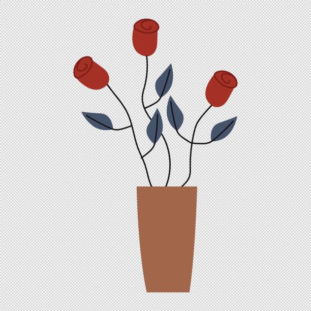 玫瑰花植物花盆图片下载