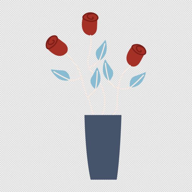 玫瑰花花盆盆栽图片下载