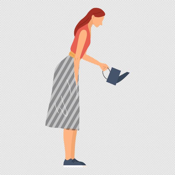 女人弯腰水壶图片下载