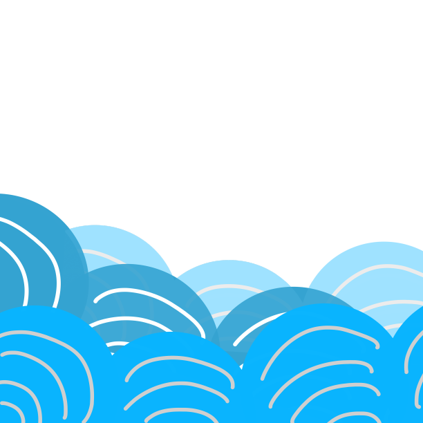 蓝色海浪图案图片下载