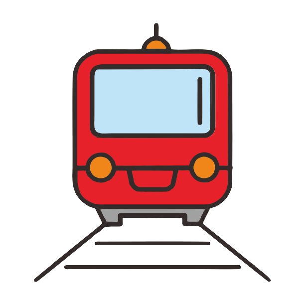 红色火车头火车图片下载