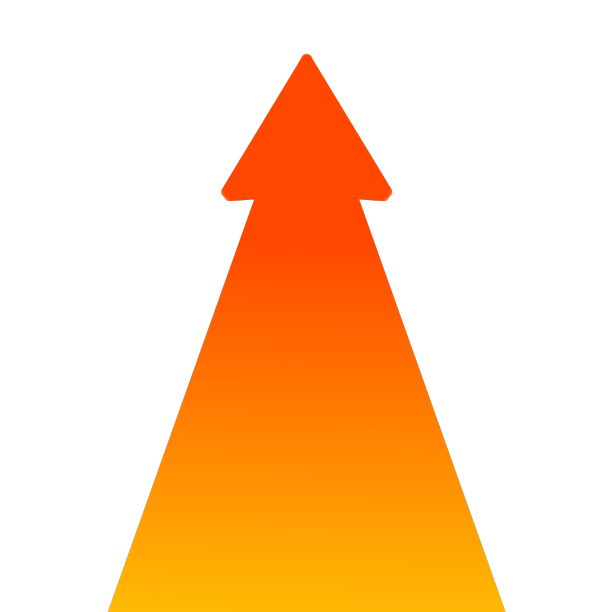 红色上升箭头图片下载