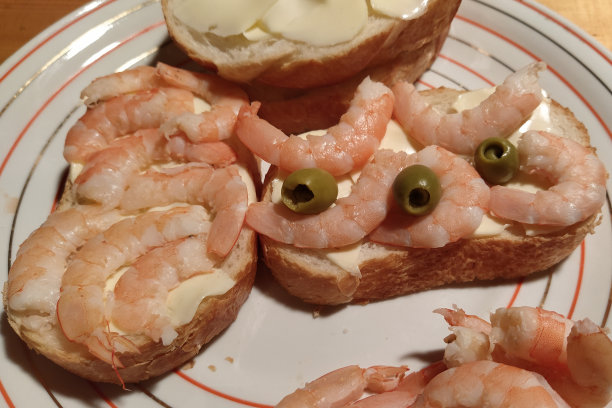 虾三明治图片下载