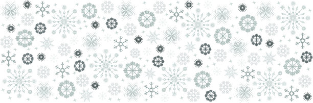 春色，许多精致的节日雪花在时髦的灰色图片下载