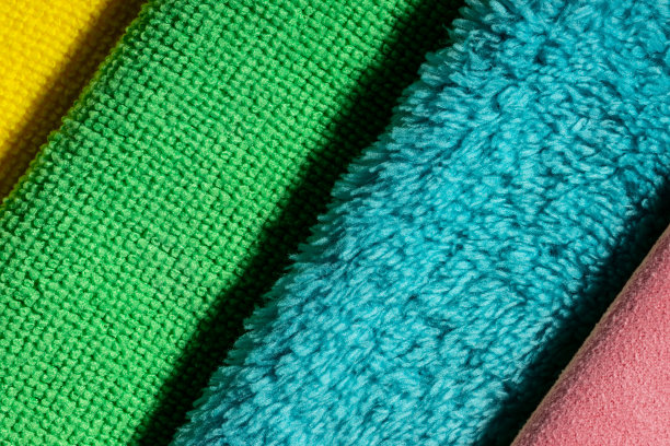 彩色超细纤维布特写背景图片下载