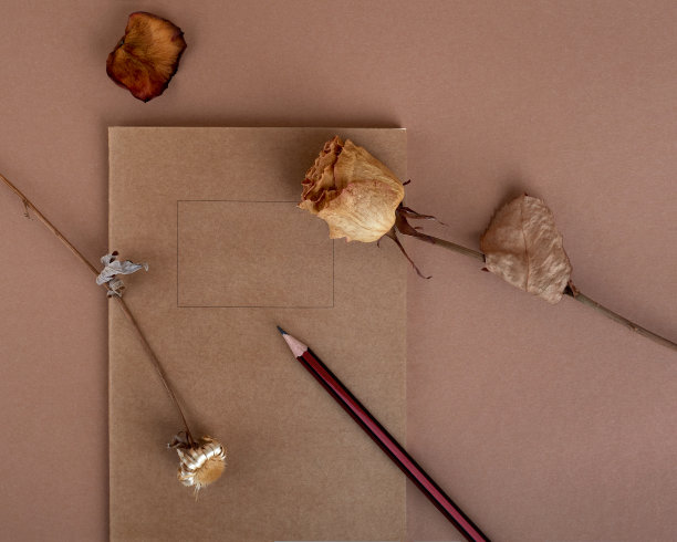 牛皮纸的笔记本图片下载