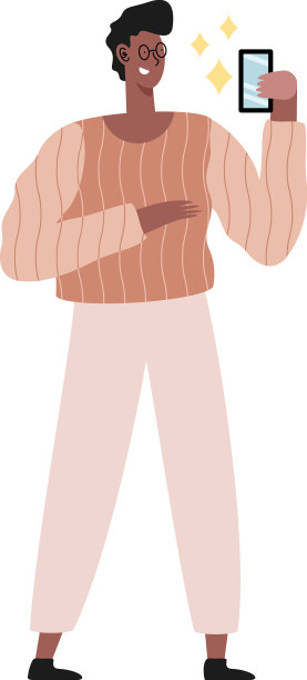 非洲裔男子站在镜子前图片下载