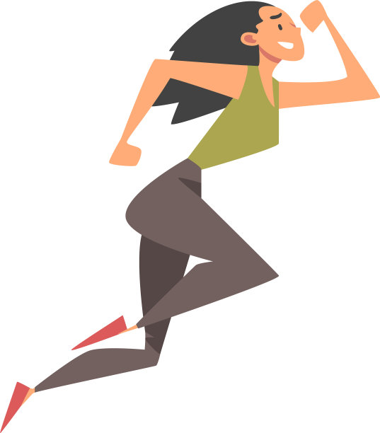 领导与女人的性格向前跑图片下载