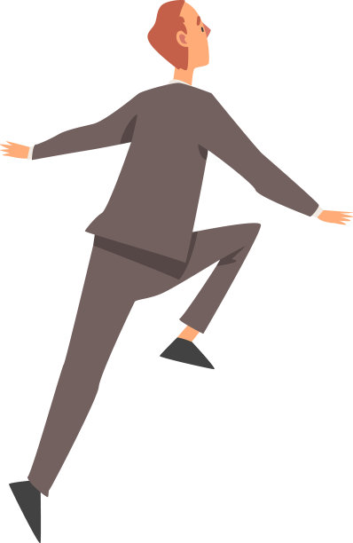 领导与人的性格向前跑图片下载