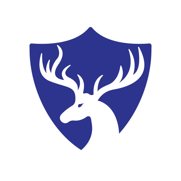 创意鹿向量标志设计模板。图片下载