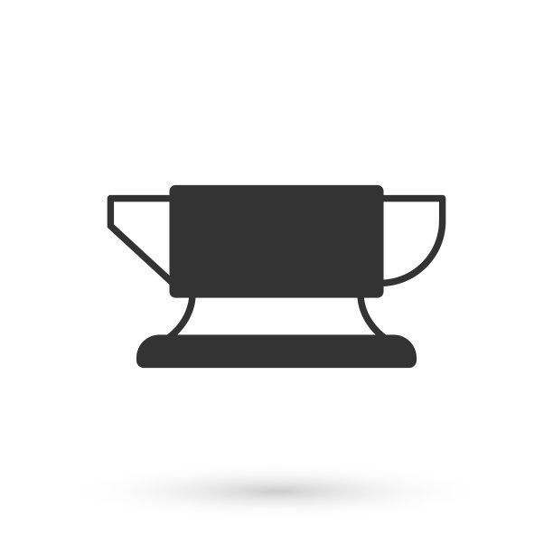 灰色铁匠铁砧工具图标孤立的白色背景。金属锻造。建立工具。向量图片下载