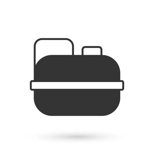 灰色罐汽油图标孤立的白色背景。柴油气体图标。向量图片下载