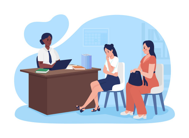 在学校的不良行为二维矢量孤立插图图片下载