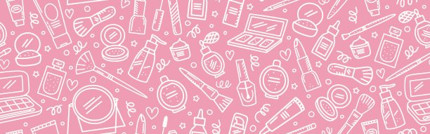 涂鸦美妆天衣无缝背景图片下载