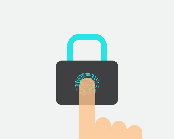 指纹挂锁，以确保您的财产和解锁轻松扫描自己的指纹图片下载