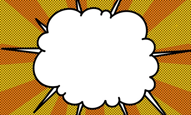 可爱和简单的漫画风格的黄色壁纸图片下载