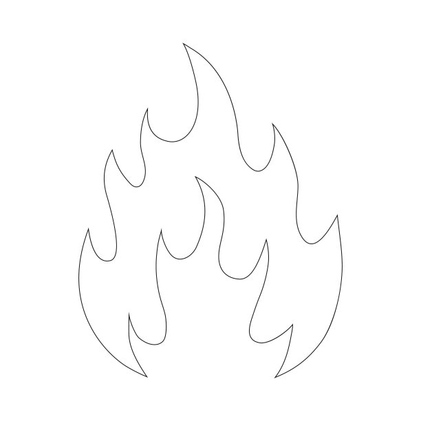 火火焰线符号。图片下载