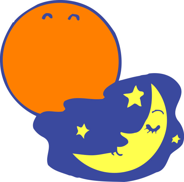 太阳和月亮图片下载