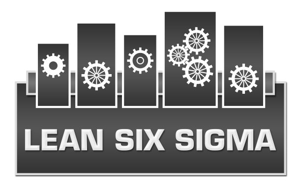 精益六西格玛灰色盒顶部齿轮图片下载