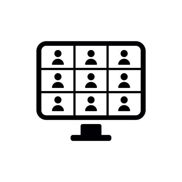 远程工作在线视频类缩放会议图标图片下载