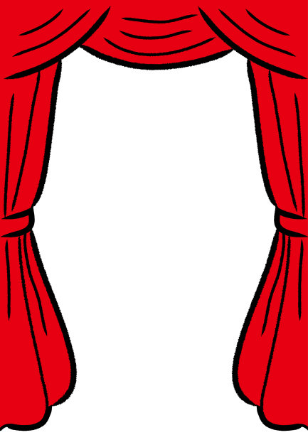 复古窗帘的剪贴艺术图片下载