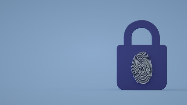 指纹挂锁，安全，安全理念图片下载