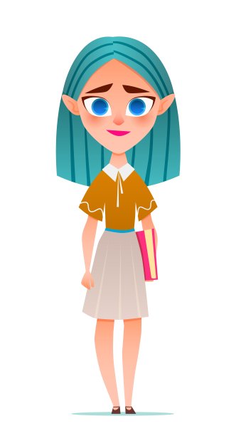 拿着一本书的女学生图片下载