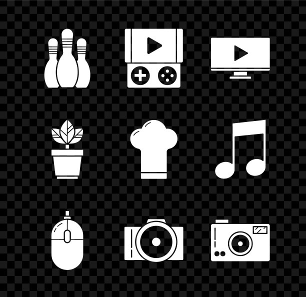 设置保龄球瓶便携式视频游戏控制台图片下载