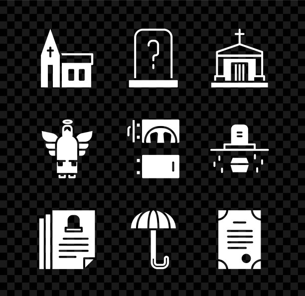 设置教堂建筑的坟墓与墓碑老图片下载