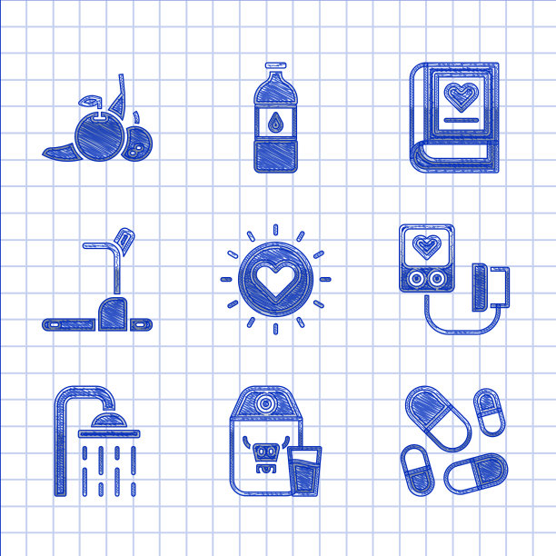 夕阳纸包牛奶维生素丸图片下载