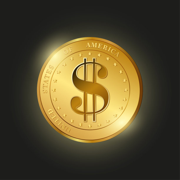 豪华美元硬币图片下载