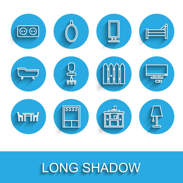 设置线木桌与椅子衣柜图片下载