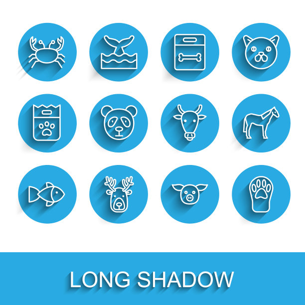 设线鱼头鹿角蟹猪图片下载