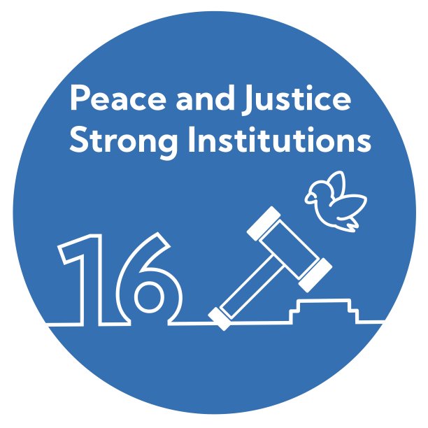 西班牙16。和平与正义强大的机构圆形图标图片下载