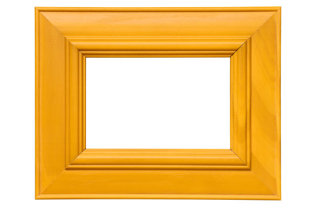 空的黄色木框图片或照片图片下载