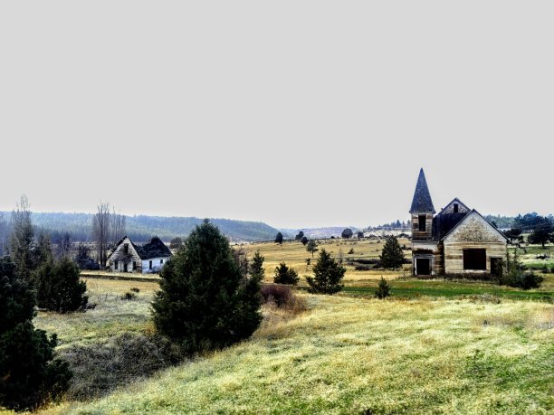 俄勒冈州废弃的旧建筑图片下载