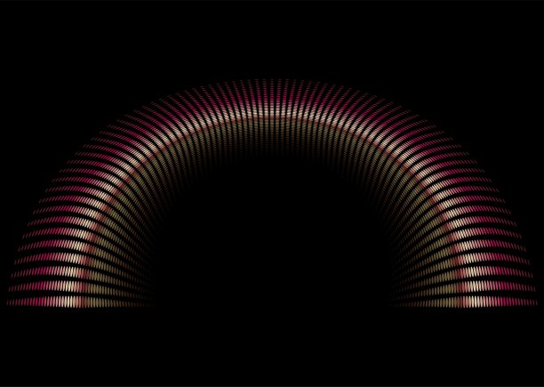 霓虹图案拱门，可以用作背景和壁纸/插图材料(矢量插图)图片下载