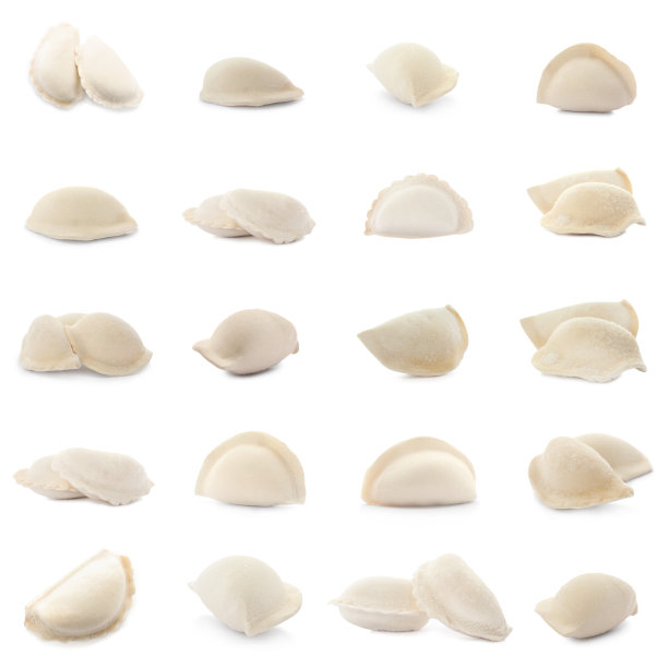 套生饺子孤立在白色图片下载