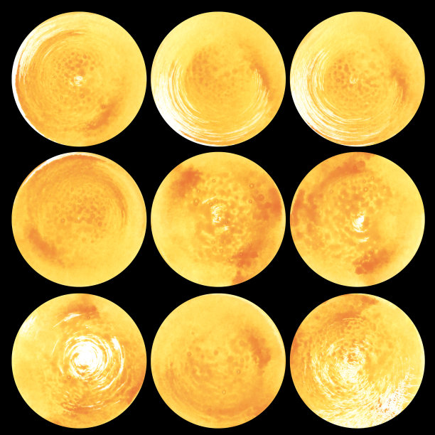 一套黑色水彩煎饼图片下载