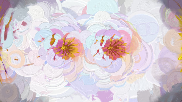 睡莲植物花3D渲染图片下载