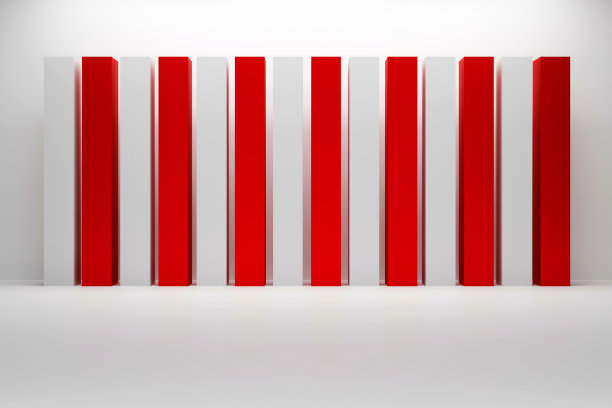 红白方块在白色背景上图片下载