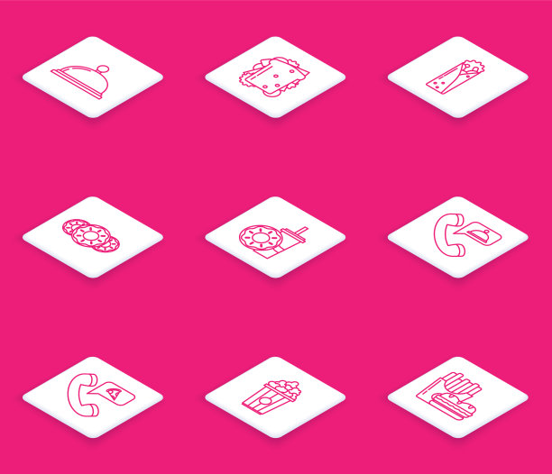 套线铺上一托盘三明治图片下载