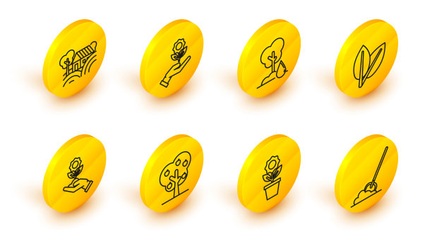 设线铲在地面花盆树图片下载