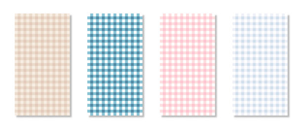 一套抽象的正方形背景图案。矢量图图片下载