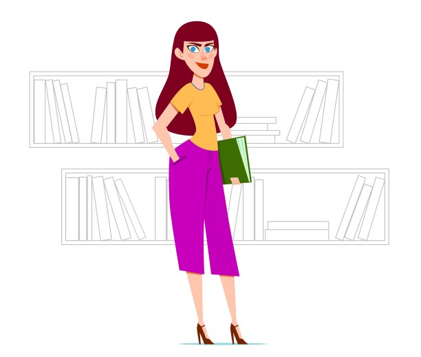 拿着书的女孩图片下载