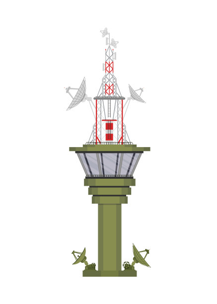 机场航空交通管理。商业客运码头。图片下载