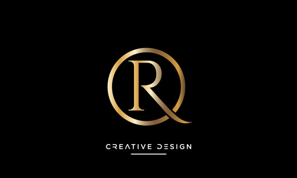 OR或RO抽象字母奢侈品图标标志向量模板图片下载